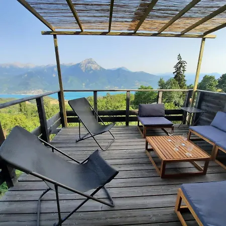 Chalet Bioclimatique Avec Vue Sur Le Lac De Serre Poncon Saint-Apollinaire  Buitenkant foto